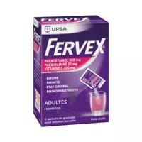 Fervex Etat Grippal Paracetamol/vitamine C/pheniramine Adultes Framboise, Granulés Pour Solution Buvable En Sachet à PORT-DE-BOUC