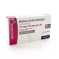 Borax/acide Borique Biogaran 12 Mg/18 Mg/ml, Solution Pour Lavage Ophtalmique En Récipient Unidose à PORT-DE-BOUC